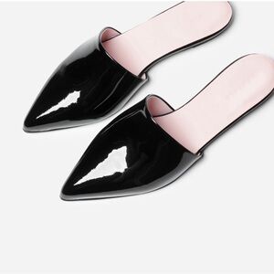 Everlane patent leather mules